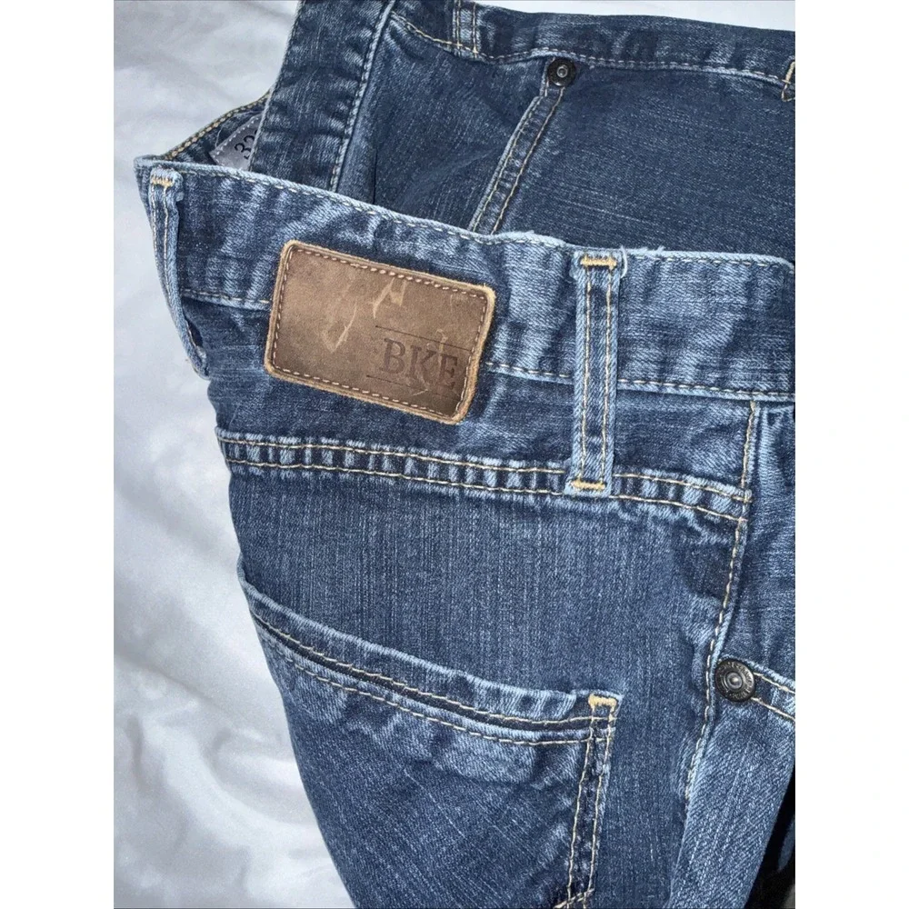 Men's BKE 32x30  Jake Jeans Blue Straight Medium Wash  Denim